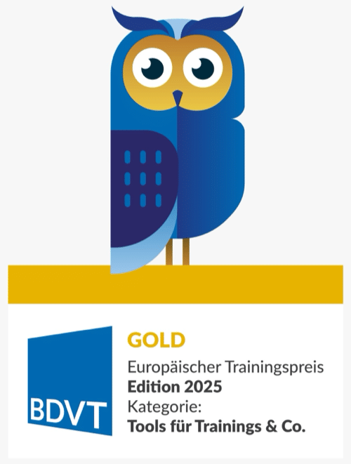 BDVT Gold – Europäischer Trainingspreis 2025, Kategorie Tools für Trainings & Co.